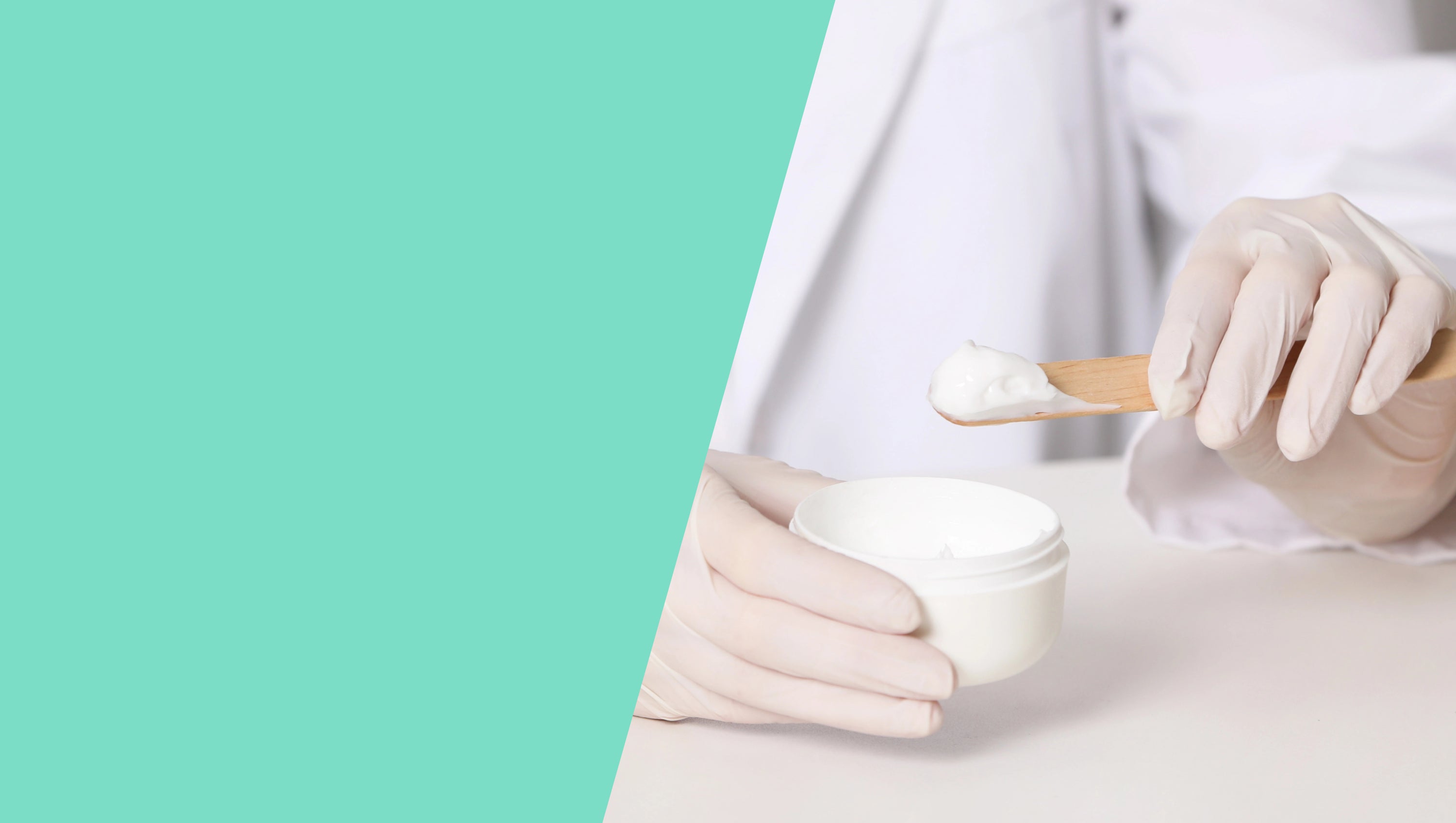 Pharmacist preparing a compounded medication in a laboratory setting