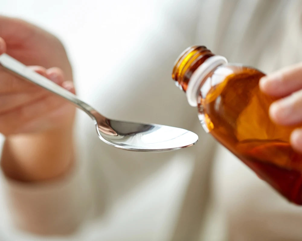 Flavoured liquid medication designed for easier administration